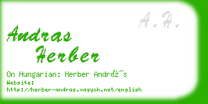 andras herber business card